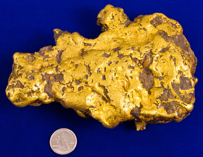 First-LA-Area-Display-Of-Huge-100-Ounce-Gold-Nugget
